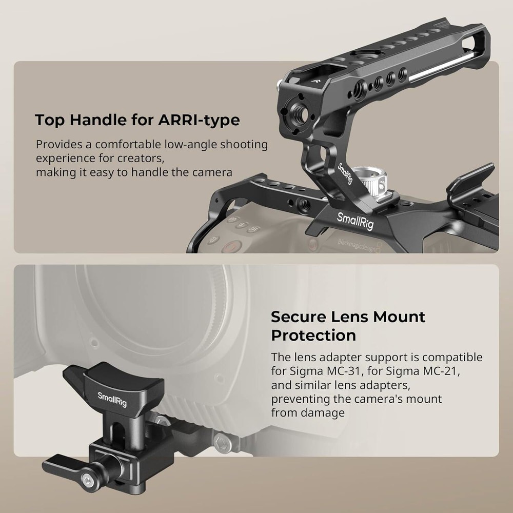 SmallRig Camera Cage Basic Kit for Blackmagic Design Cinema Camera 6K fr BMCC 6K