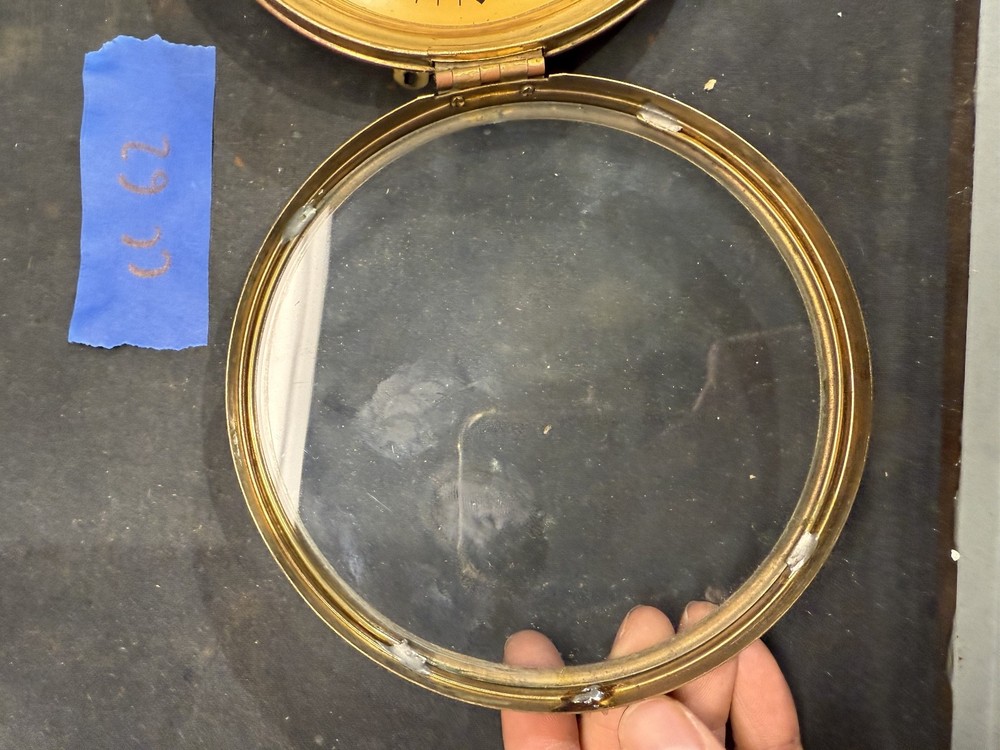 (CC62) SETH THOMAS MANTLE CLOCK DIAL & BEZEL & GLASS