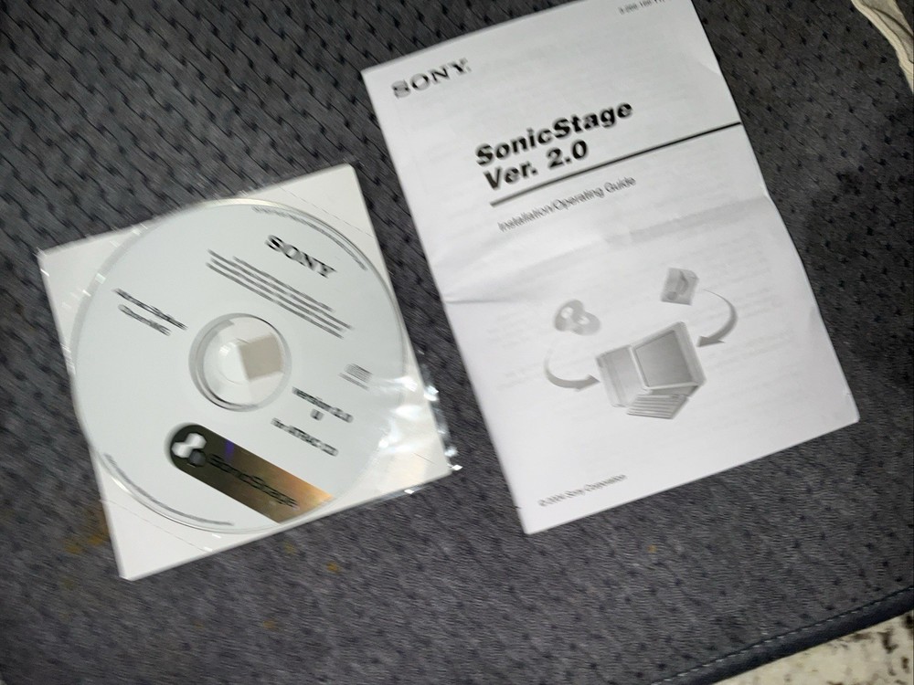 Sony SonicStage Atrac3plus OpenMG Version 2.0U + GUIDE For Walkman CD-ROM