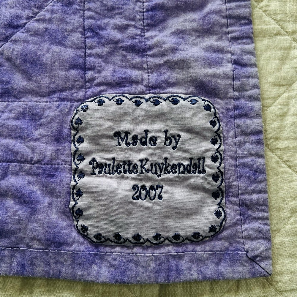 35”x35” Handmade Cotton Quilt.