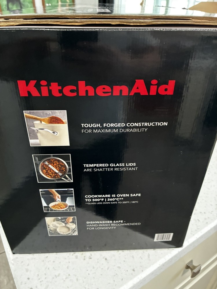 KitchenAid 10-Piece Hard-Anodized Ceramic Induction Cookware Set