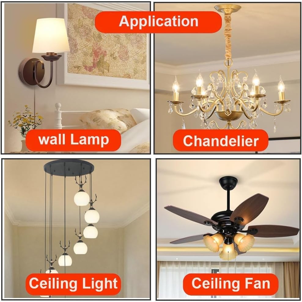 4 Inch Ceiling Light Fixture Mounting Bracket, 10 Sets Universal Light Circle