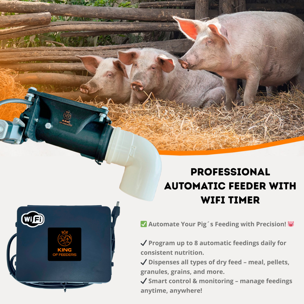 WiFi Automatic Feeder for Pigs – Smart Food Dispenser with Timer Control