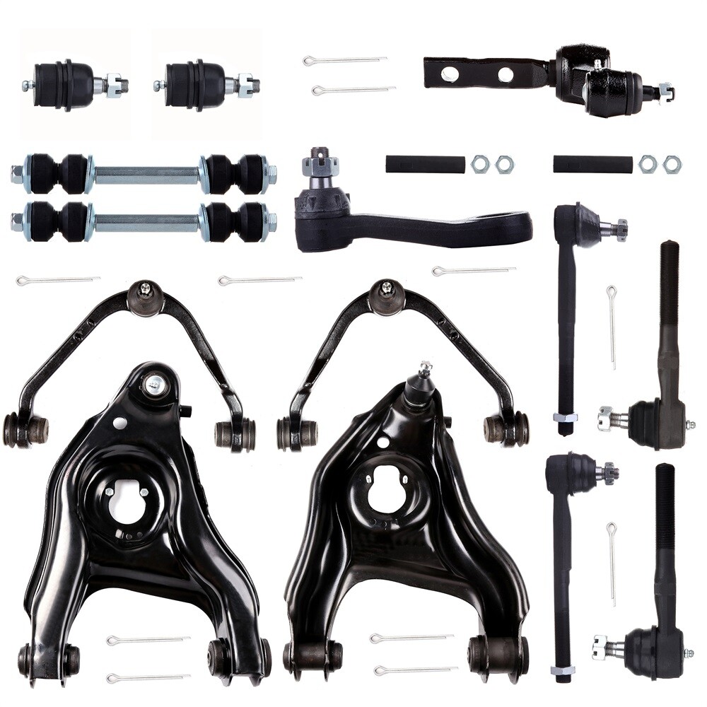 Front Upper & Lower Control Arm Tie Rod Sway Bar For 1997-2004 Ford F-150 F-250