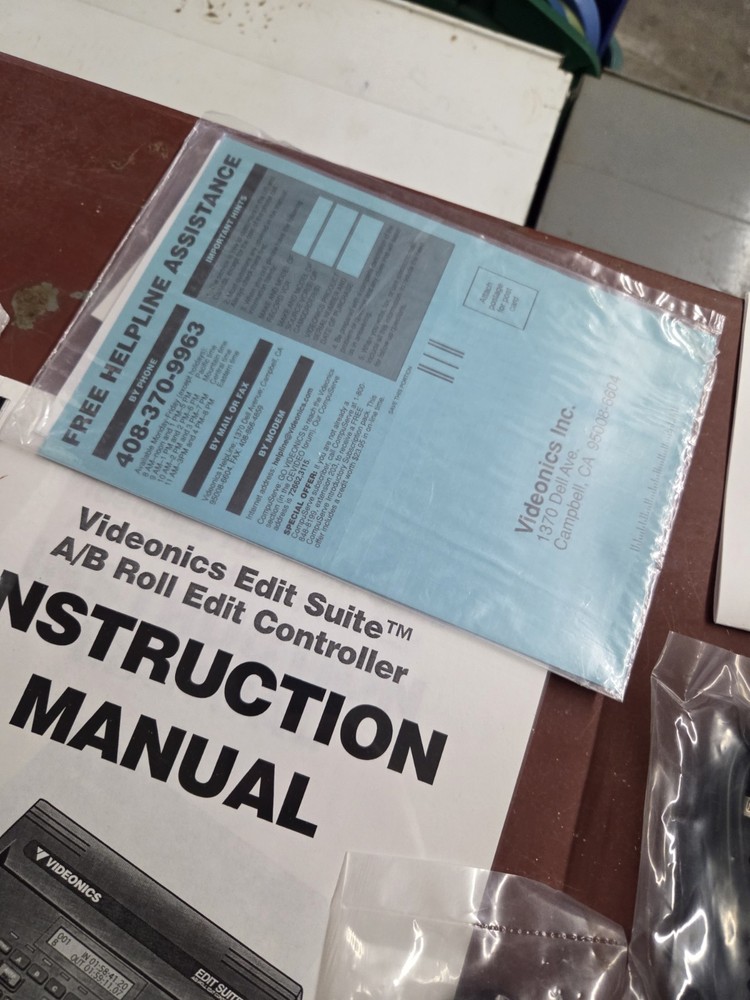 VIDEONICS Edit Suite A/B Roll Controller AB-1 With Adapter, Manual, Box