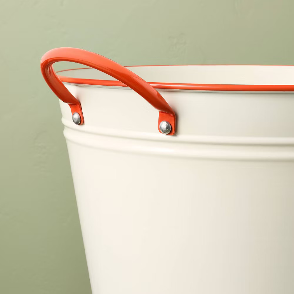 12.9L Beverage Tub Stand Cream - Hearth & Hand with Magnolia