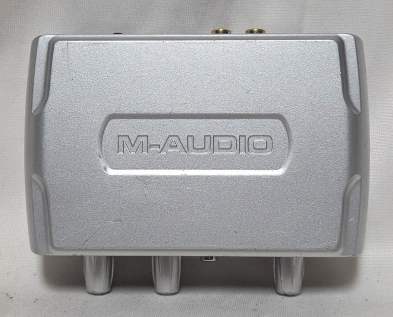 M-Audio Fast Track Guitar Instruments Mic Recording USB Digital Interface Tested