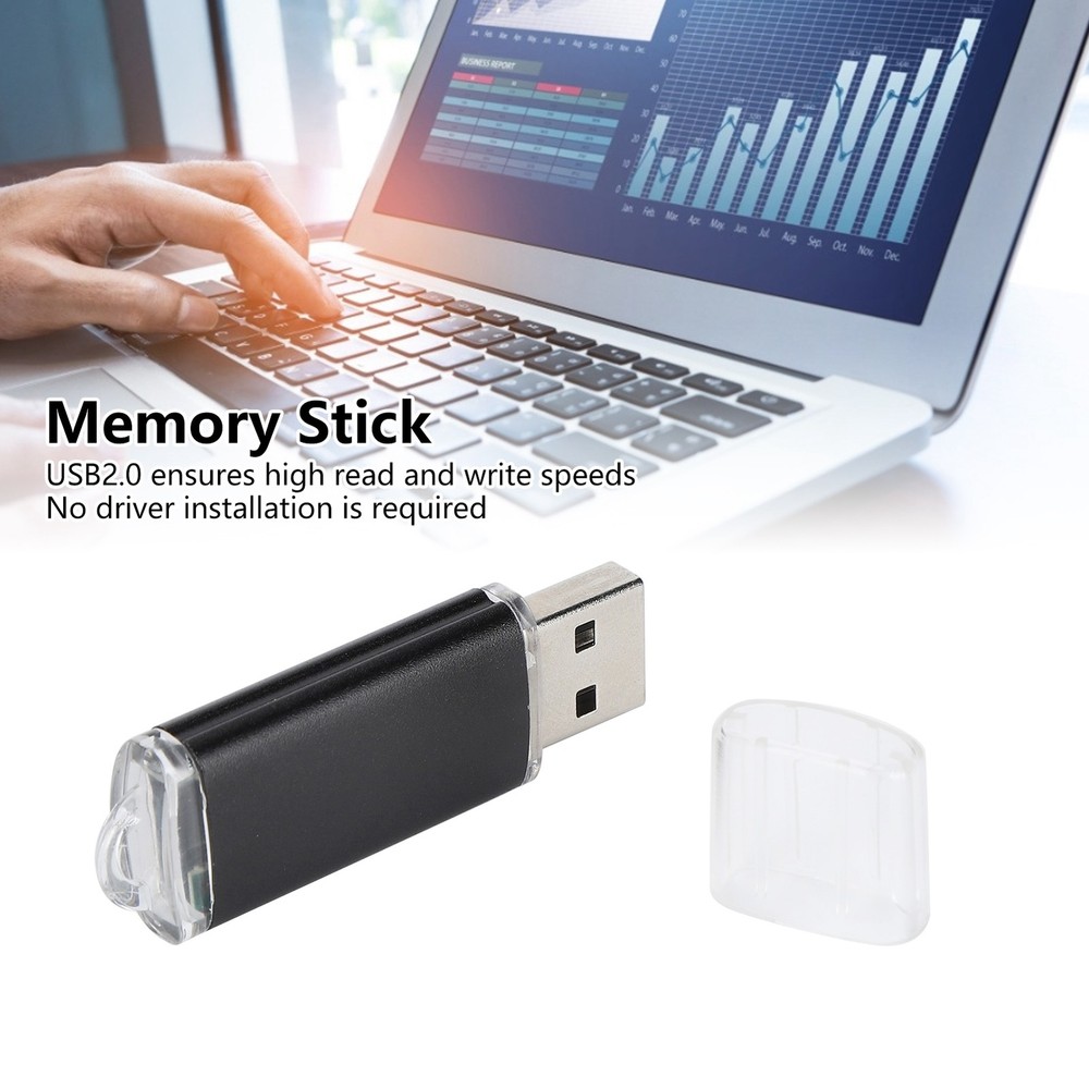 Black USB Flash Drive Portable Storage For PC Tablet Popular↑