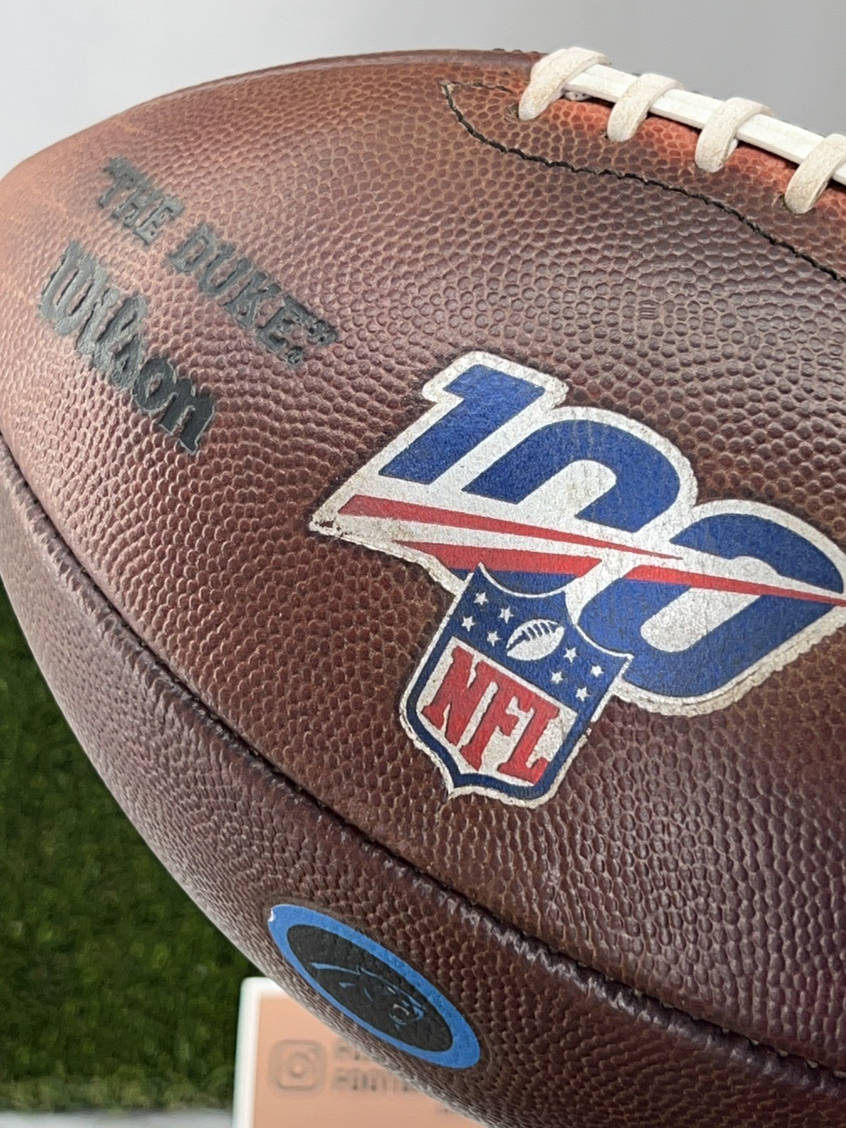 NFL100 "The Duke" Wilson Football - Carolina Panthers Game Prepped & Conditioned