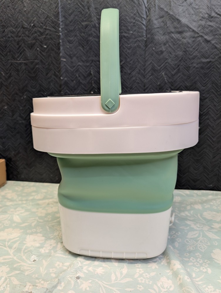 Portable Washing Machine Mini 16L Foldable Laundry Machine Green small loads S5