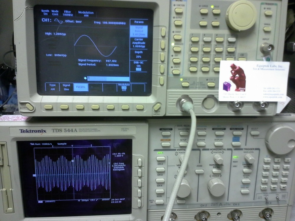 Tektronix AFG2020 100MHz Programmable Arbitrary Waveform Generator TESTED! GPIB