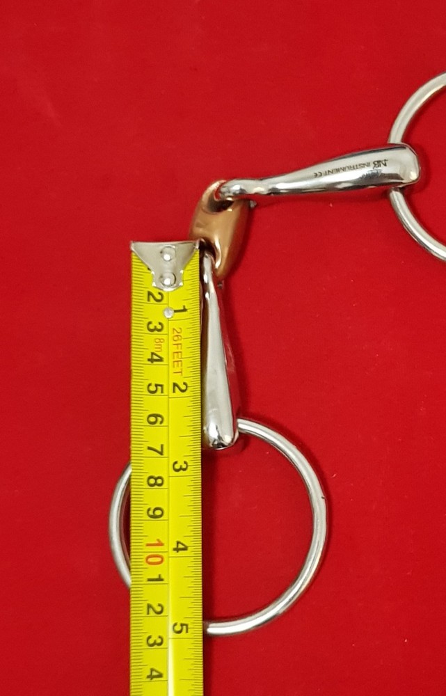 LOOSE RING SNAFFLE BIT HORSE WITH DOUBLE JOINT 5"