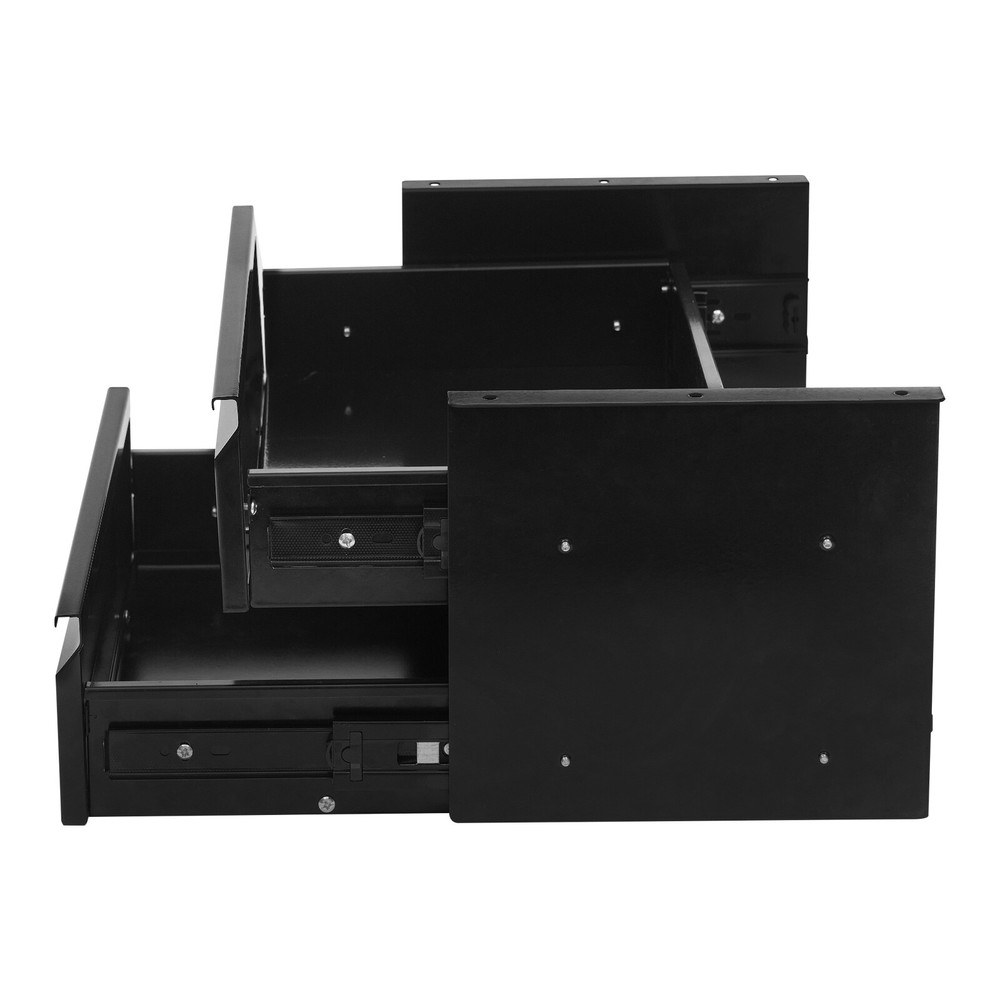 Under Desk Pull-Out Drawer 2-tier Sliding Storage Drawer, Under Desk Drawer