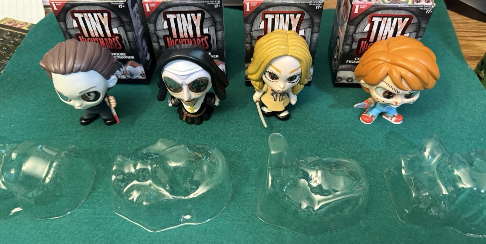 Tiny Nightmares Terrif-Eyes Lot of 4 Michael Myers Nun Chucky Megan JUST PLAY