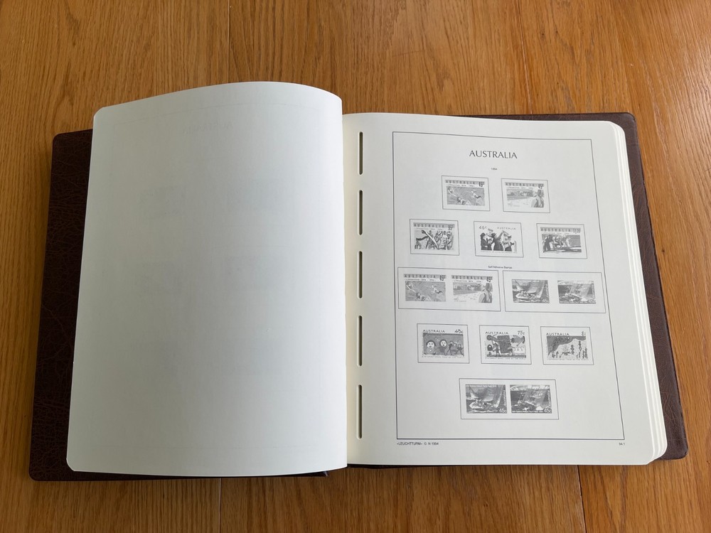 Lighthouse Regular Australia albums with 2-post binder (used)