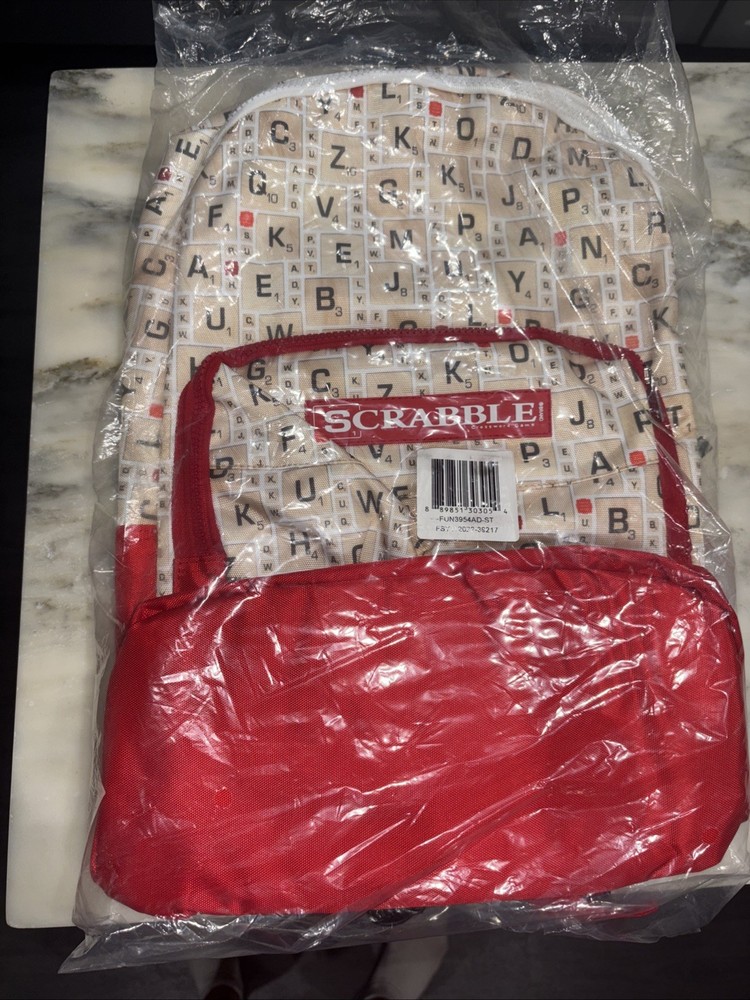 Full Size Scrabble Backpack Hasbro Gaming