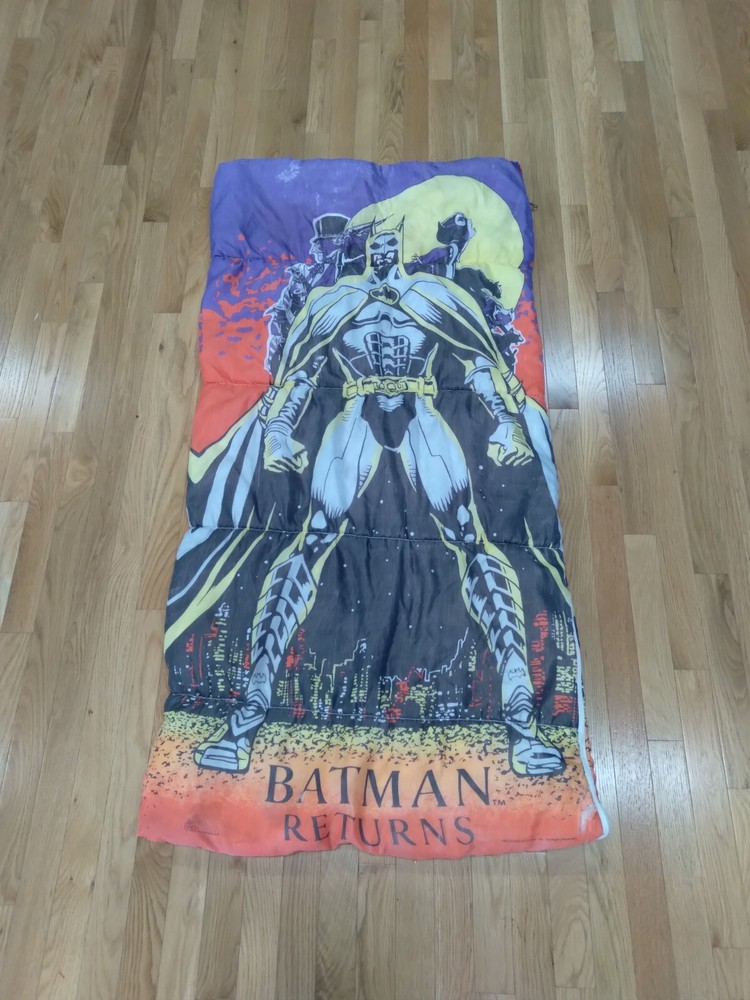 Batman Returns 1992 DC Comics Sleeping Bag Vintage