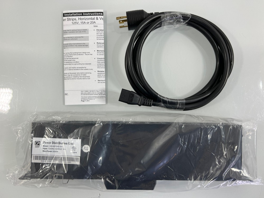 Chatworth Power Distribution Unit 025-907005-031