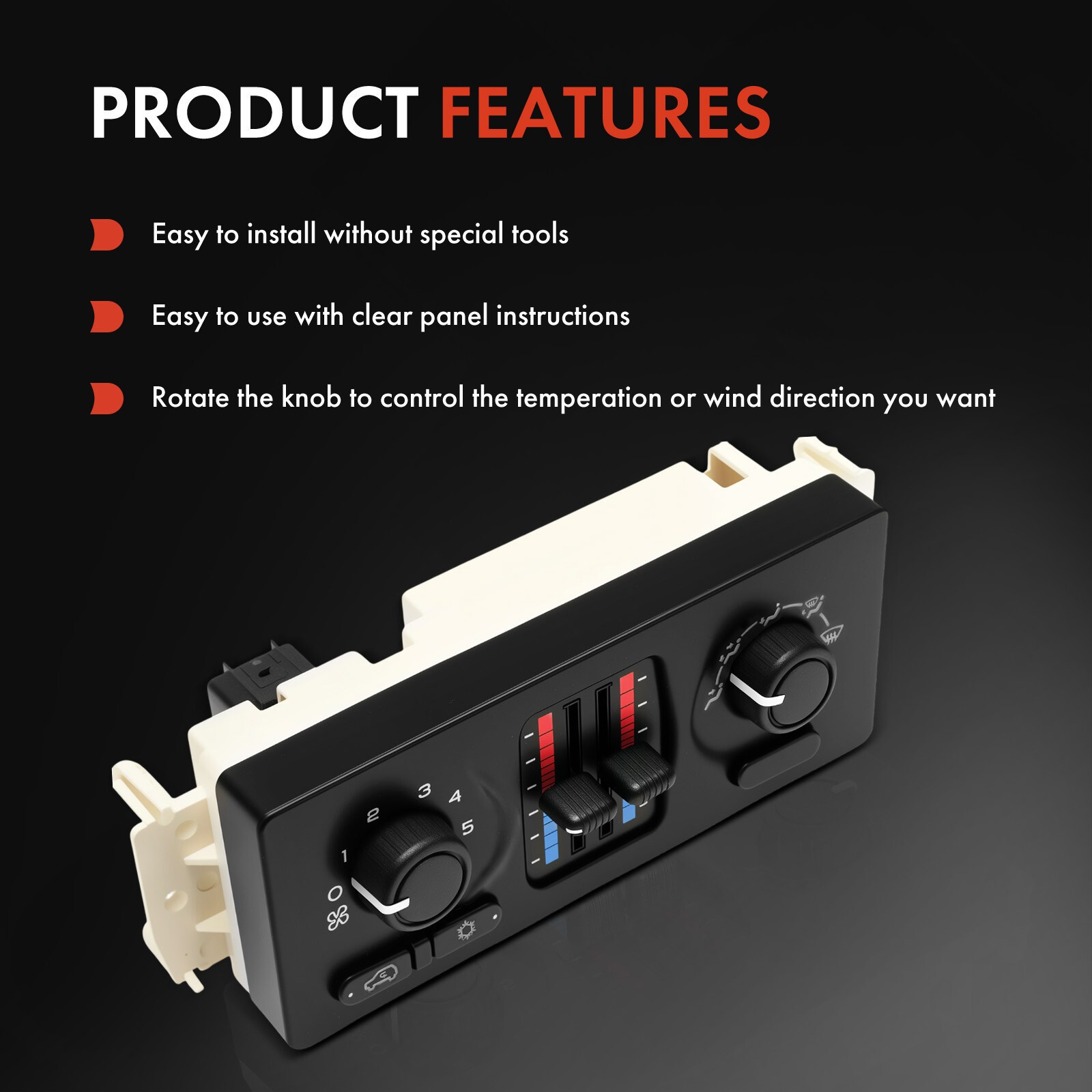 New Climate Control Module for Chevy GMC Cadillac w/ Manual AC 599-210XD