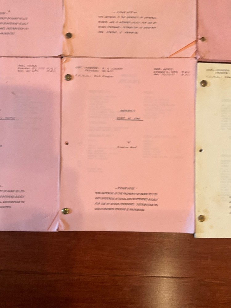 Original EMERGENCY scripts *choose 3* Randolph Mantooth - Kevin Tighe