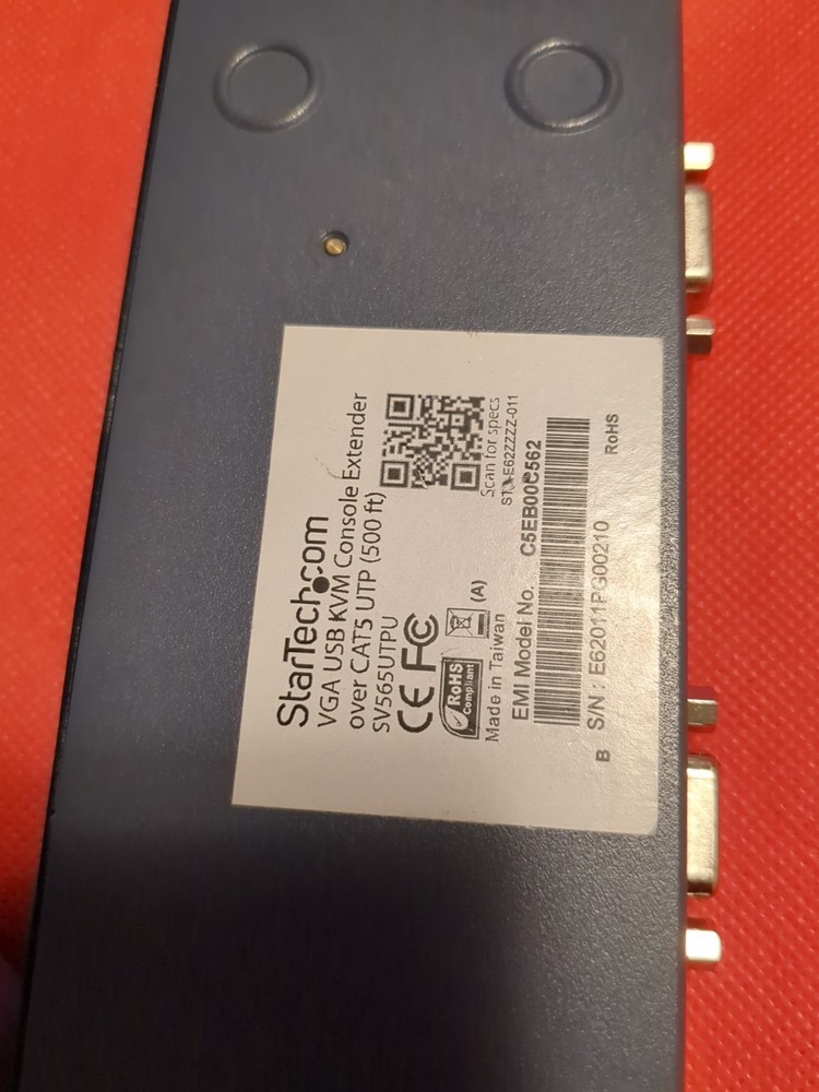 STARTECH SV565UTPU VGA USB KVM CONSOLE EXTENDER LOCAL UNIT A ONLY