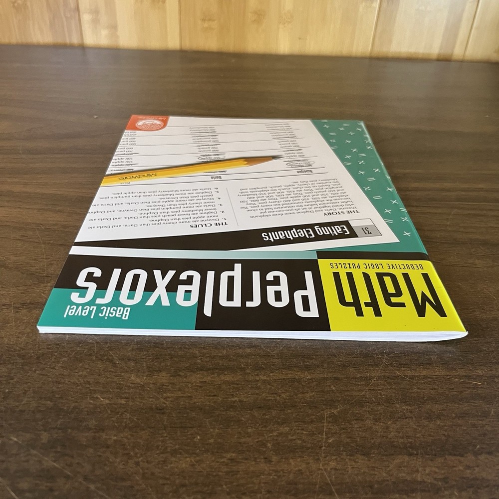 Math Perplexors Basic Level - Builds Logic Skills - 50 Problems Ages 6 and up