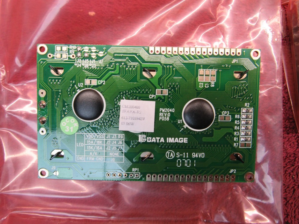 (4) NOS Data Image LCD Display CM200400 PM2040 REV D 3" PCB