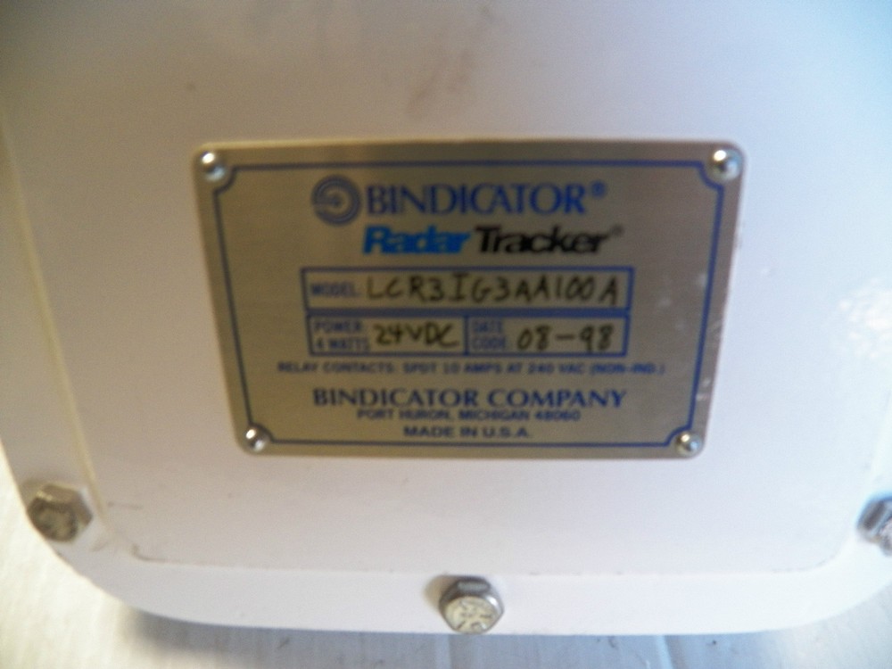 BINDICATOR RADAR TRACKER LCR3IG3AA100A 24VDC 3/4" NPT