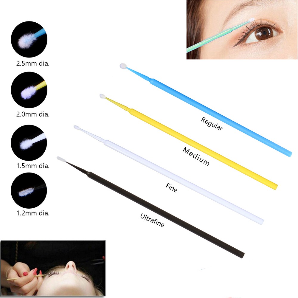 100-1000pcs Dental Micro Applicator Disposable Teeth Brush Tips Regular/Fine