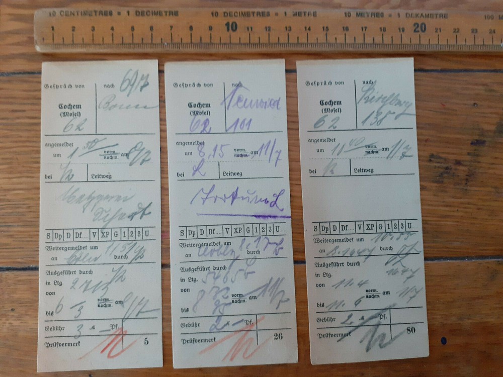 c1919 German message slips?