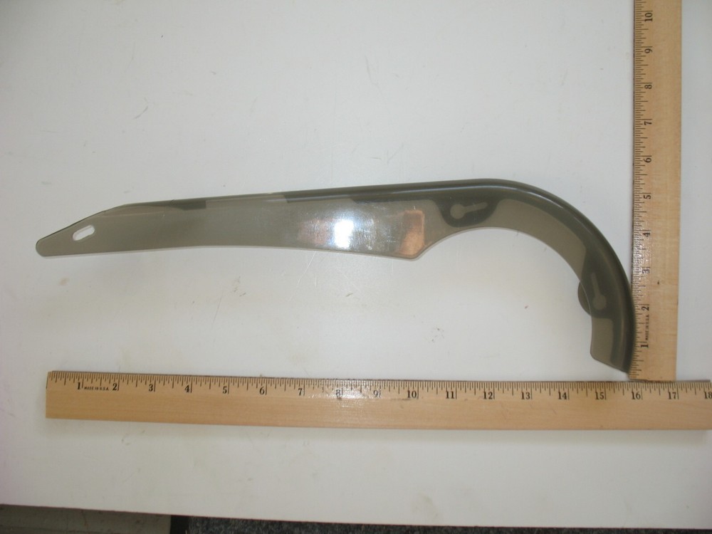 Smoked Plastic Bicycle Chain Guard Without Hardware #24