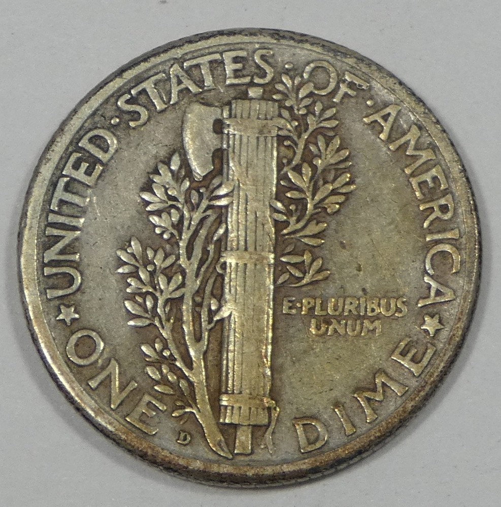1927-D Mercury Dime EXTRA FINE Silver 10c