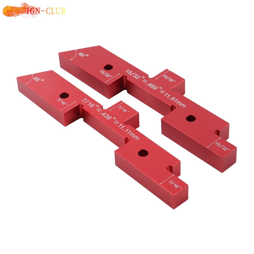 14 Pcs Aluminum Router Table Setup Bars Precision Setup Blocks Height Gauge Set