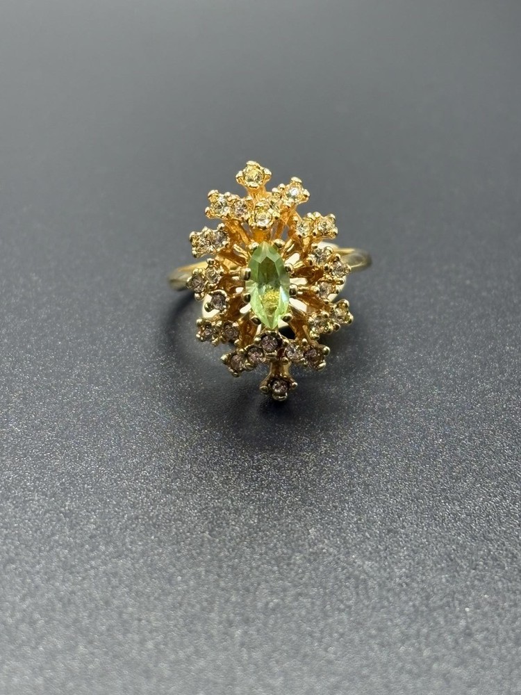 Vintage Starburst Cocktail Ring