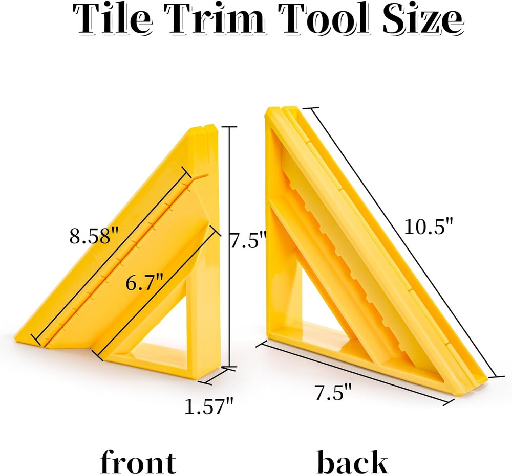 Tile Trim Tool, Tile Edge Trim Cutting Tool for Installation, Precise 45-Degree