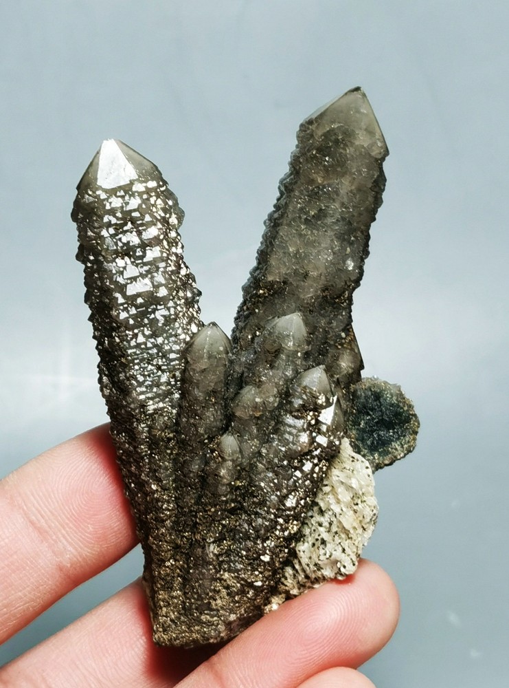 Natural Skeletal Quartz Crystal Cluster Specimen