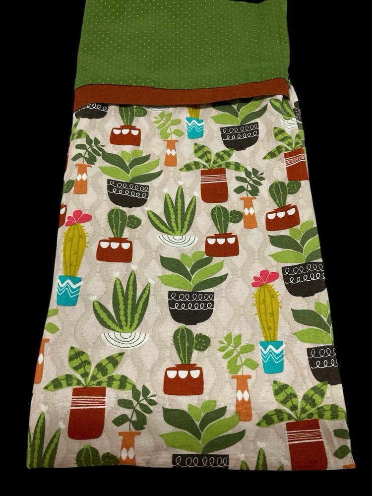 2 Very Fun Custom Made Pillowcase Cactus Theme Size 20”. X. 30”