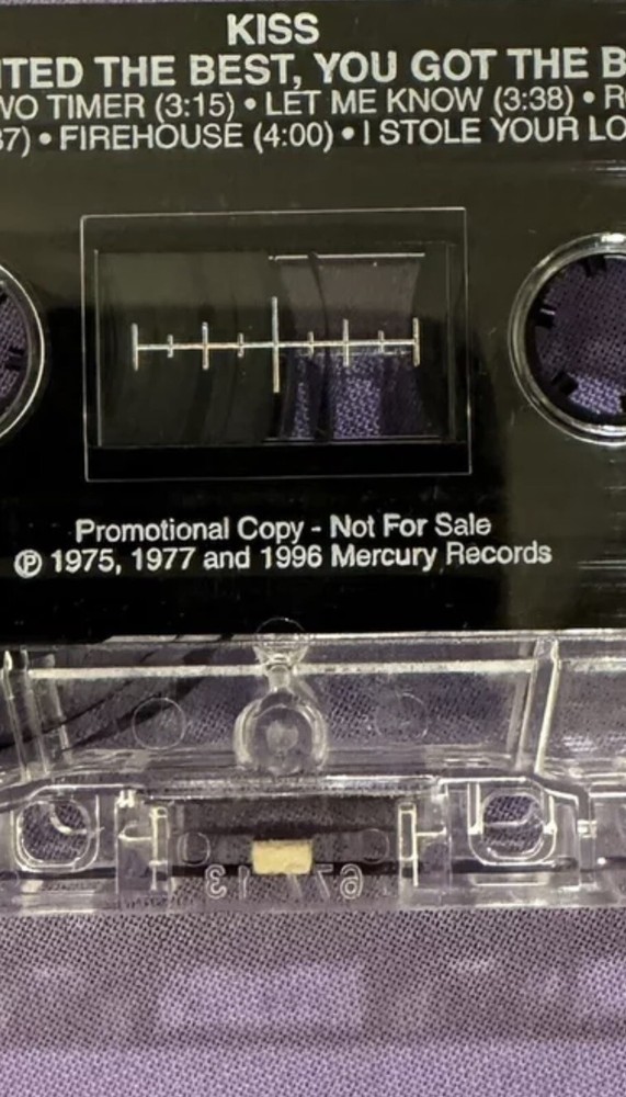 KISS ✨ YOU WANTED THE BEST YGTB ✨PROMOTIONAL ONLY COPY! ✨CASSETTE MERCURY 1996✨