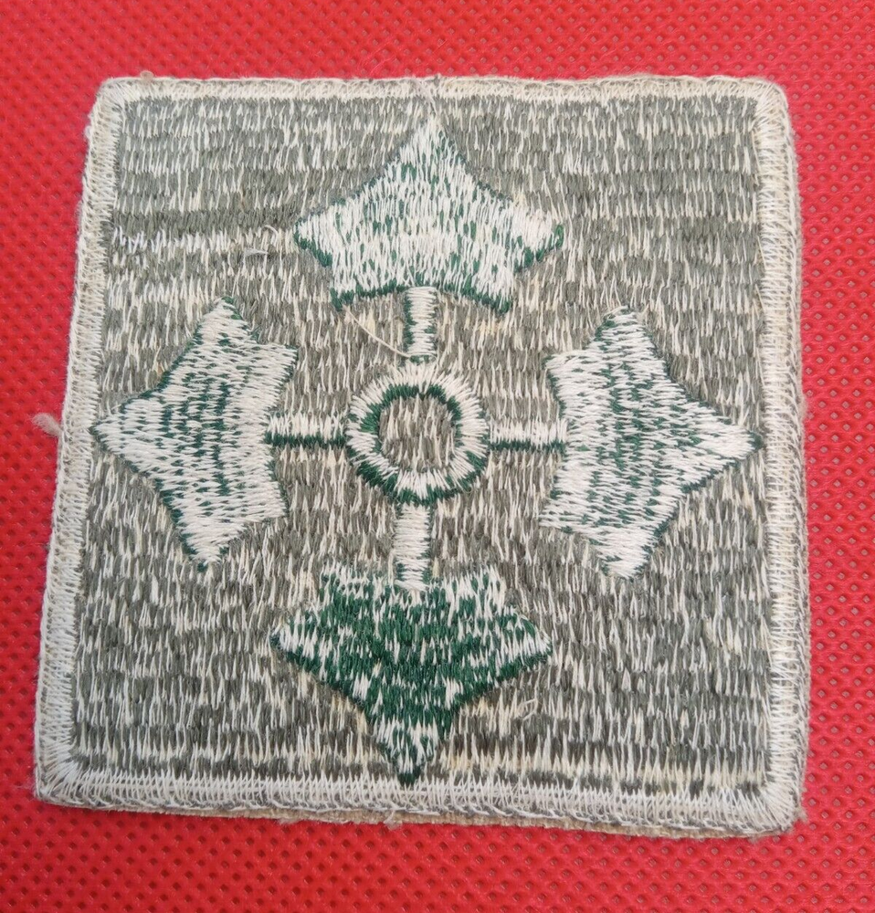US Army Authentic Early WW2 4th Infantry Division, Large "Squared Ivy" Patch