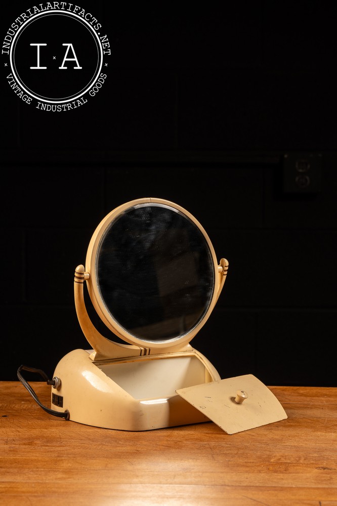 Vintage Streamline Lighted Vanity Mirror