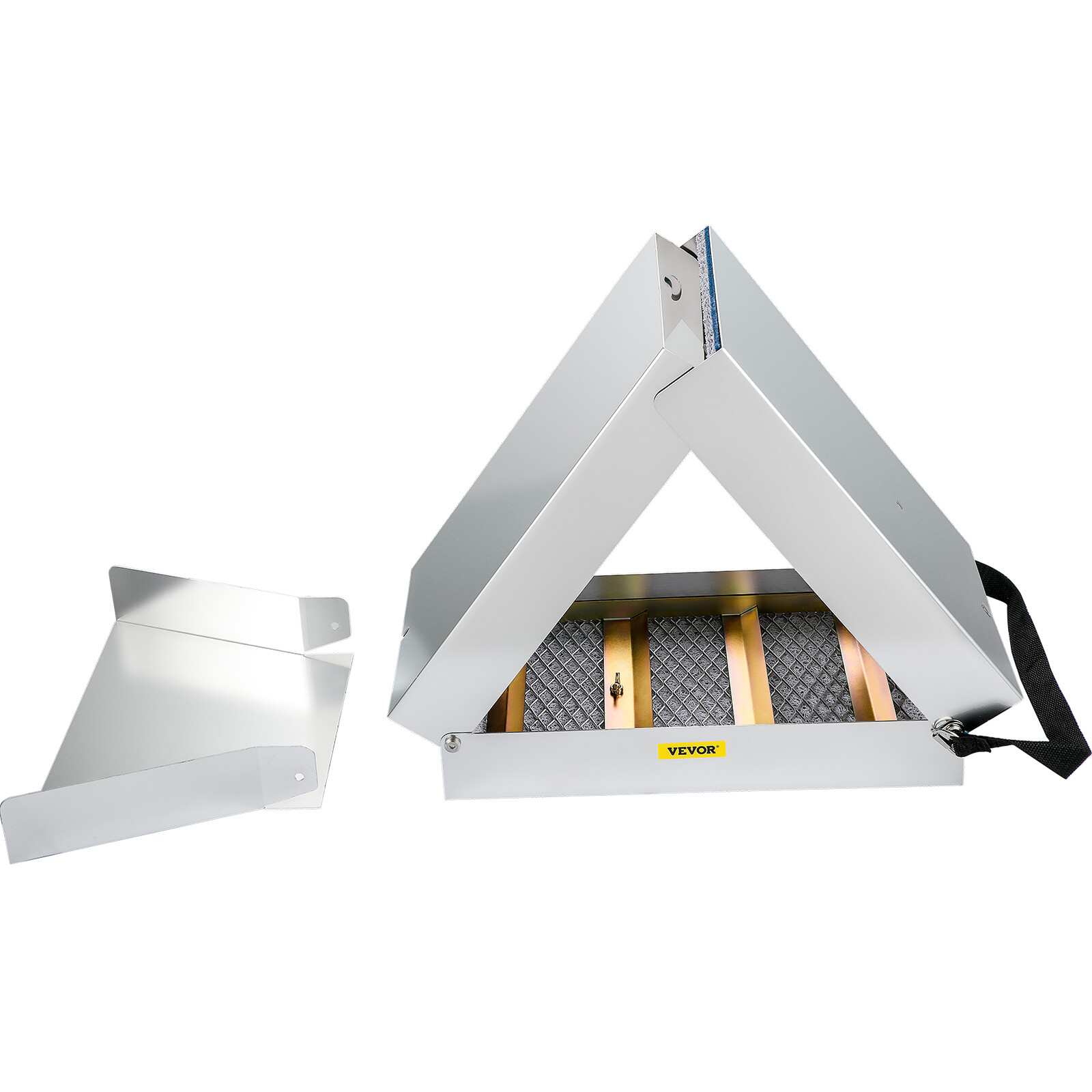 VEVOR 50" Folding Aluminum Alloy Sluice Box for Gold Panning Carpet Moss Scale