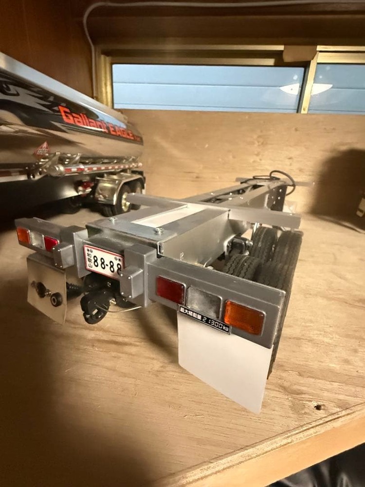 Radio control trailer container trailer