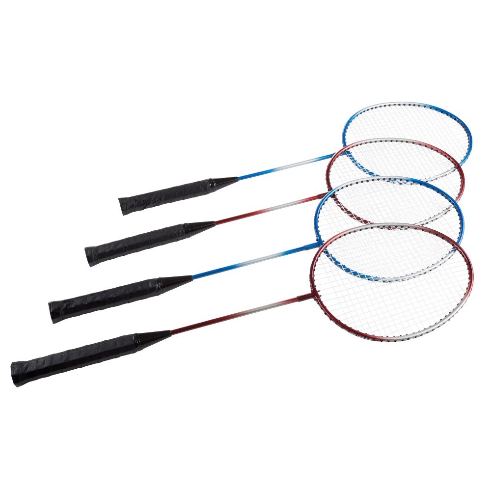 Backyard Games Include 4 Badminton Rackets, 3 Birdies, Regulation