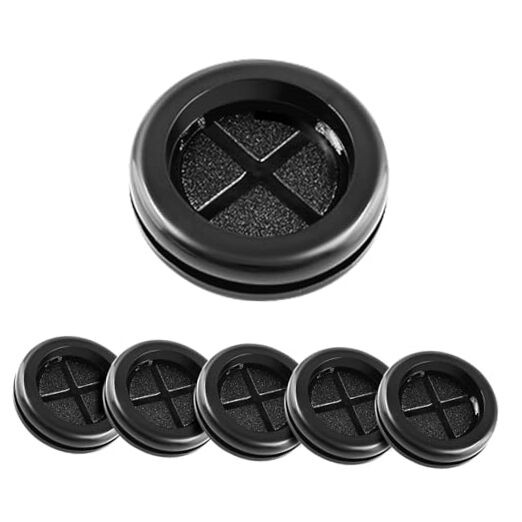 6pcs Drill Hole Rubber Grommets, Firewall Hole Plug Wire 1-11/16" ID 2"