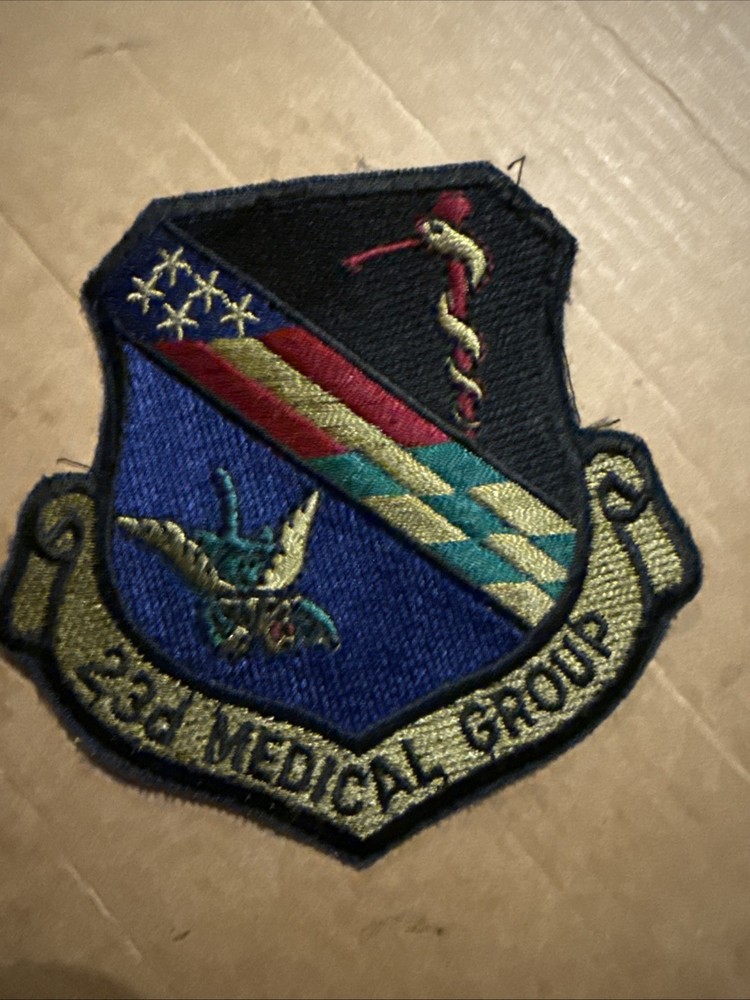 US AIR FORCE PATCH-23rd MEDICAL GROUP-ORIGINAL USAF Patch 23d Vintage
