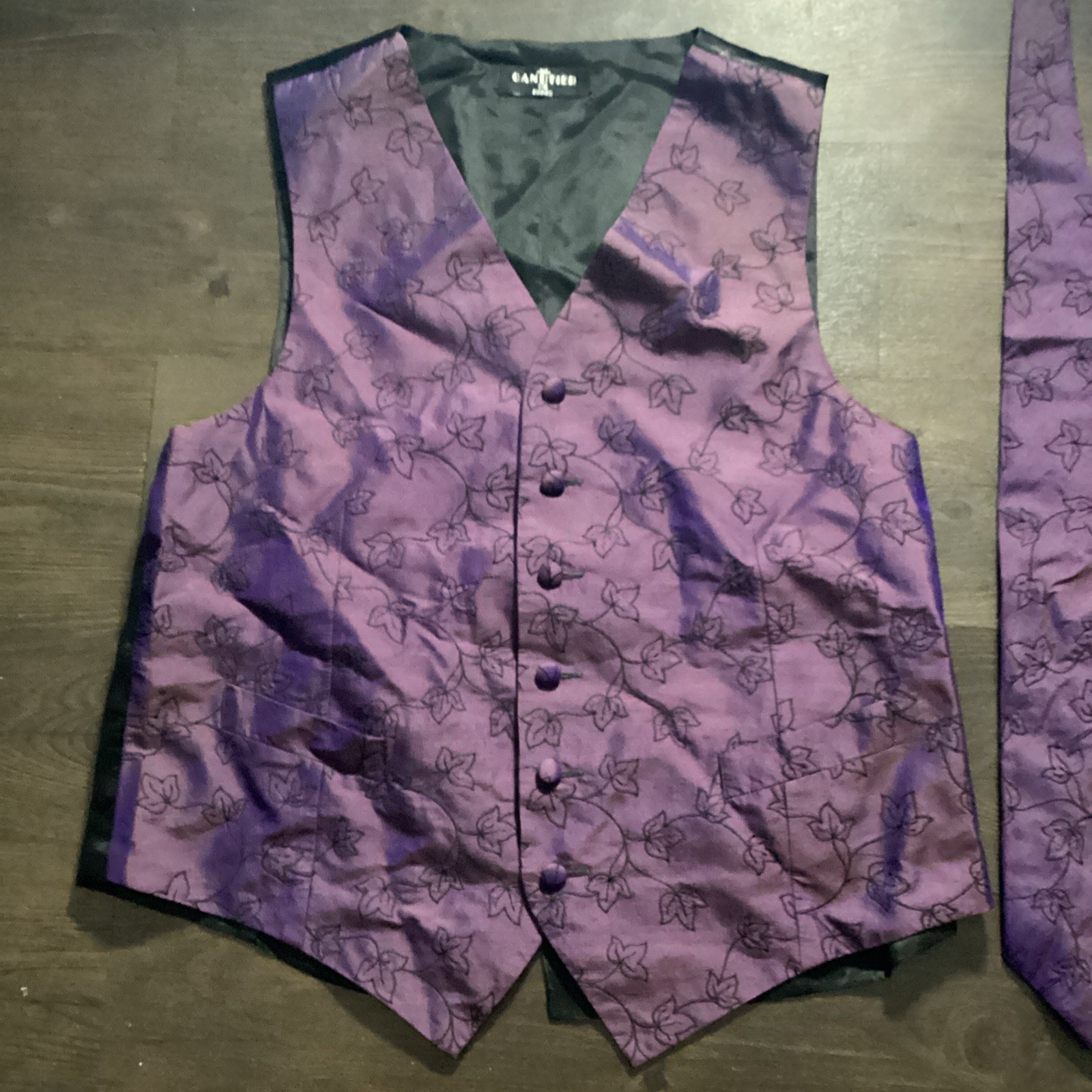 Canotier Mens Vest & Tie Size One Size