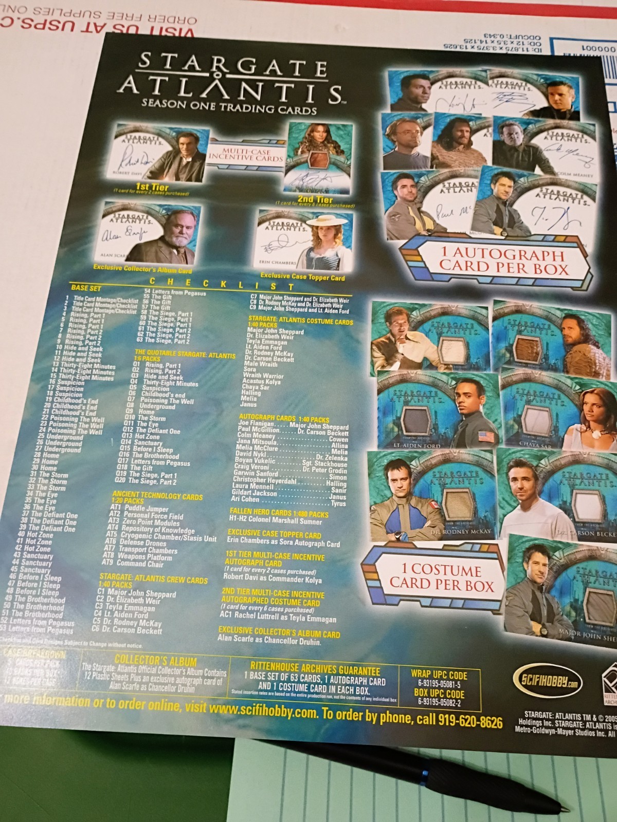 Lot Of 10 Stargate Atlantis 1,2,3 And SG1 6 7 8 9 10