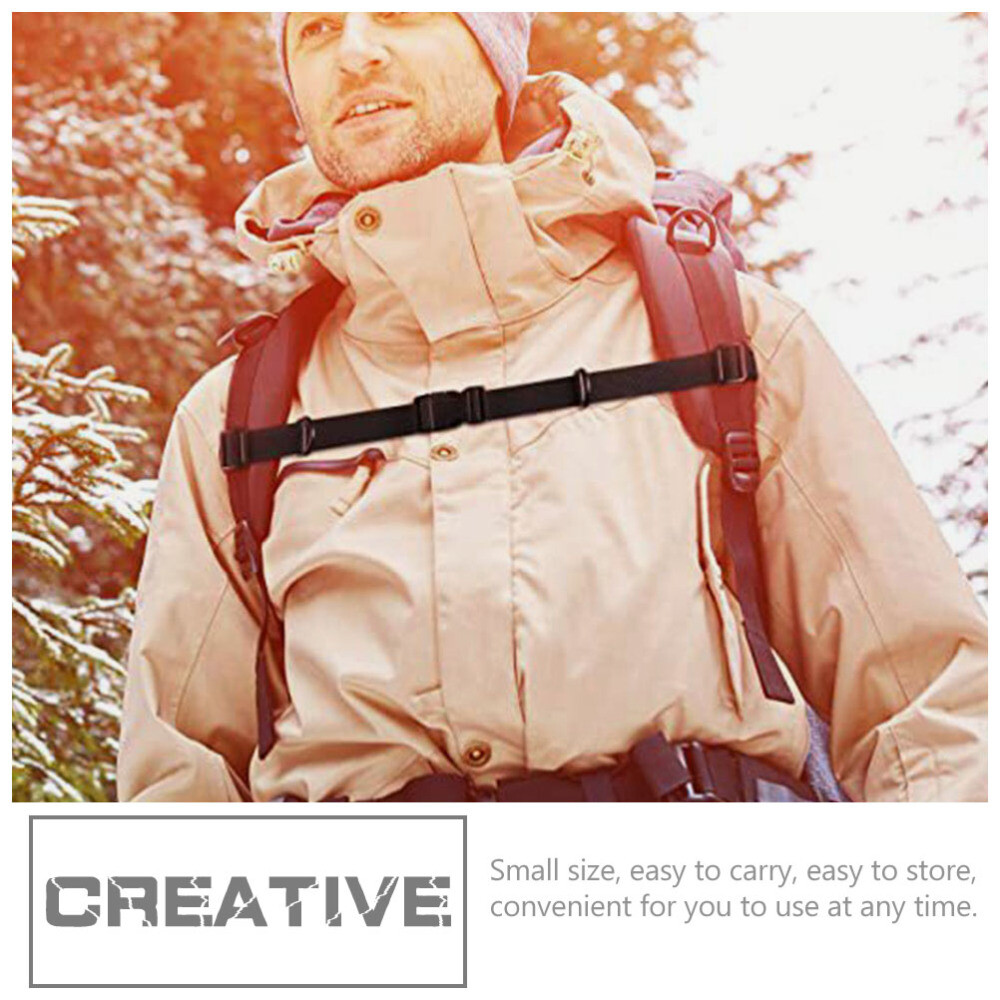 2PCS Outdoor Camping Chest Belts Backpack Straps Quick Release Backpack Straps