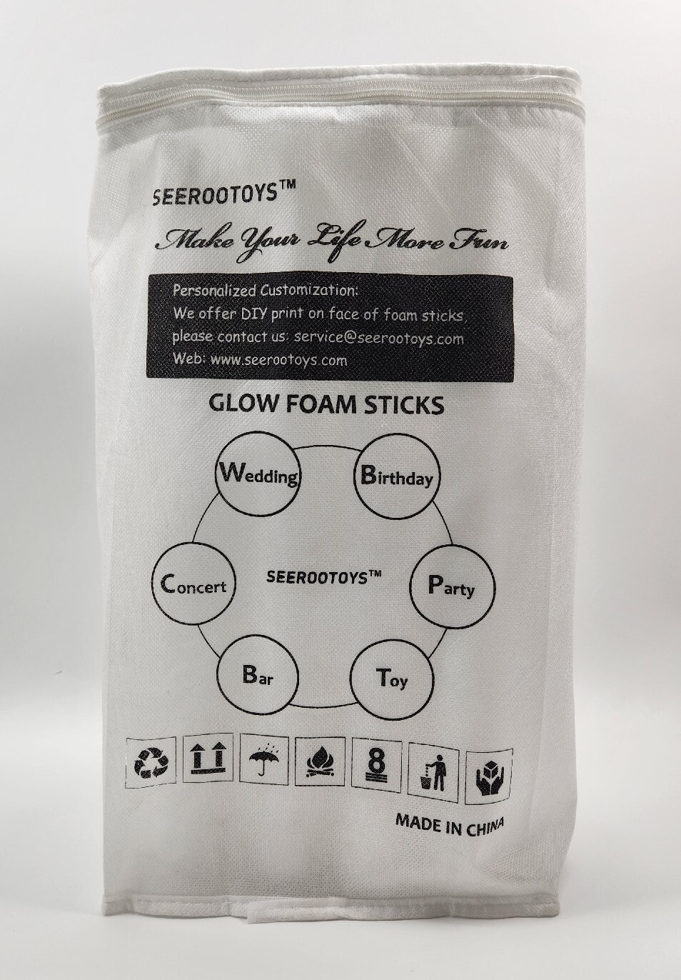 20 Pack Seerootoys LED Glow Foam Sticks - Birthday Holiday Fun Party Favors