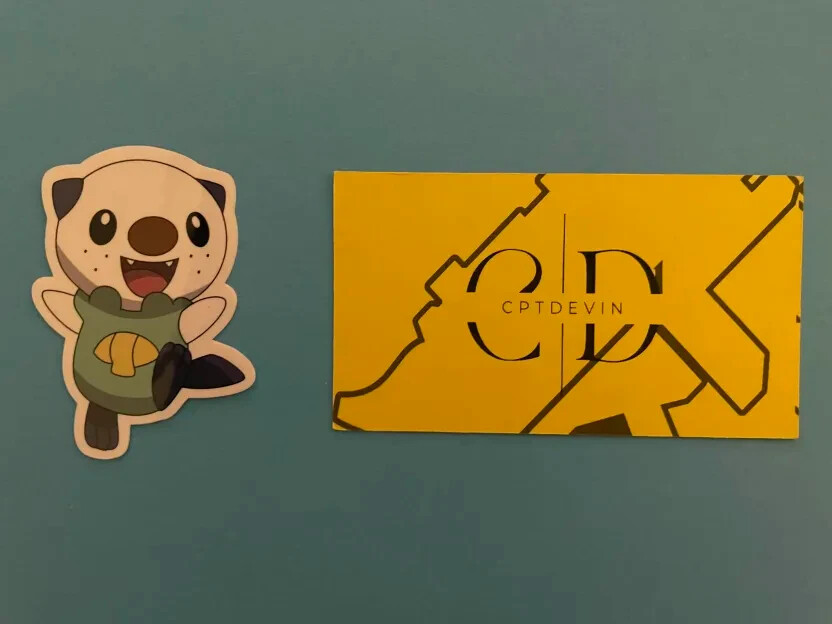 Oshawott Waterproof Sticker 2'' x 2.4''
